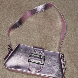 Metallic Pink Women's Shoulder Bag